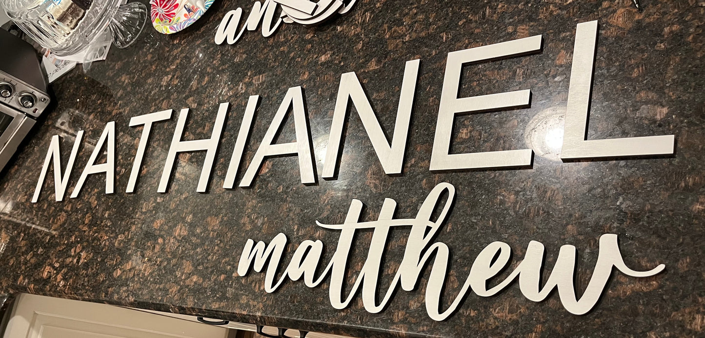 7 inch letters for wall decor