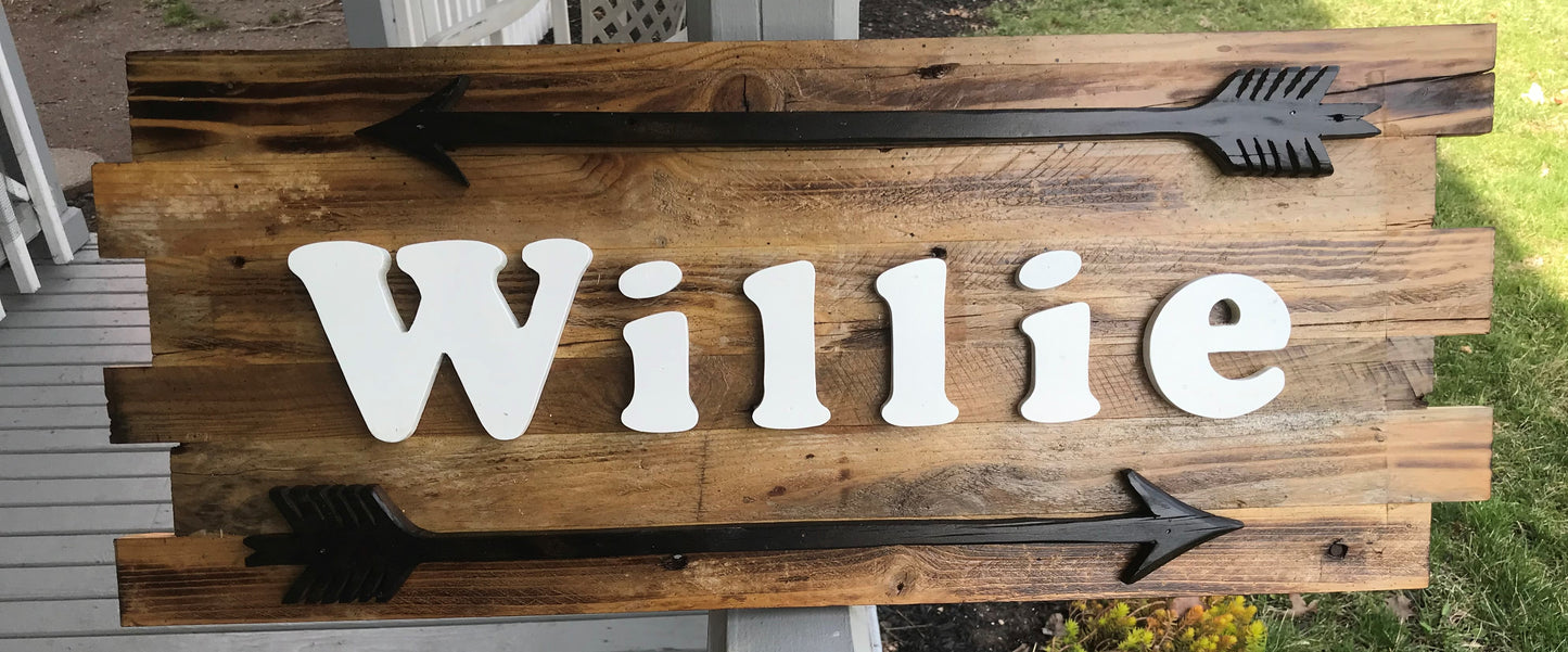 Child Name Signs w/arrows