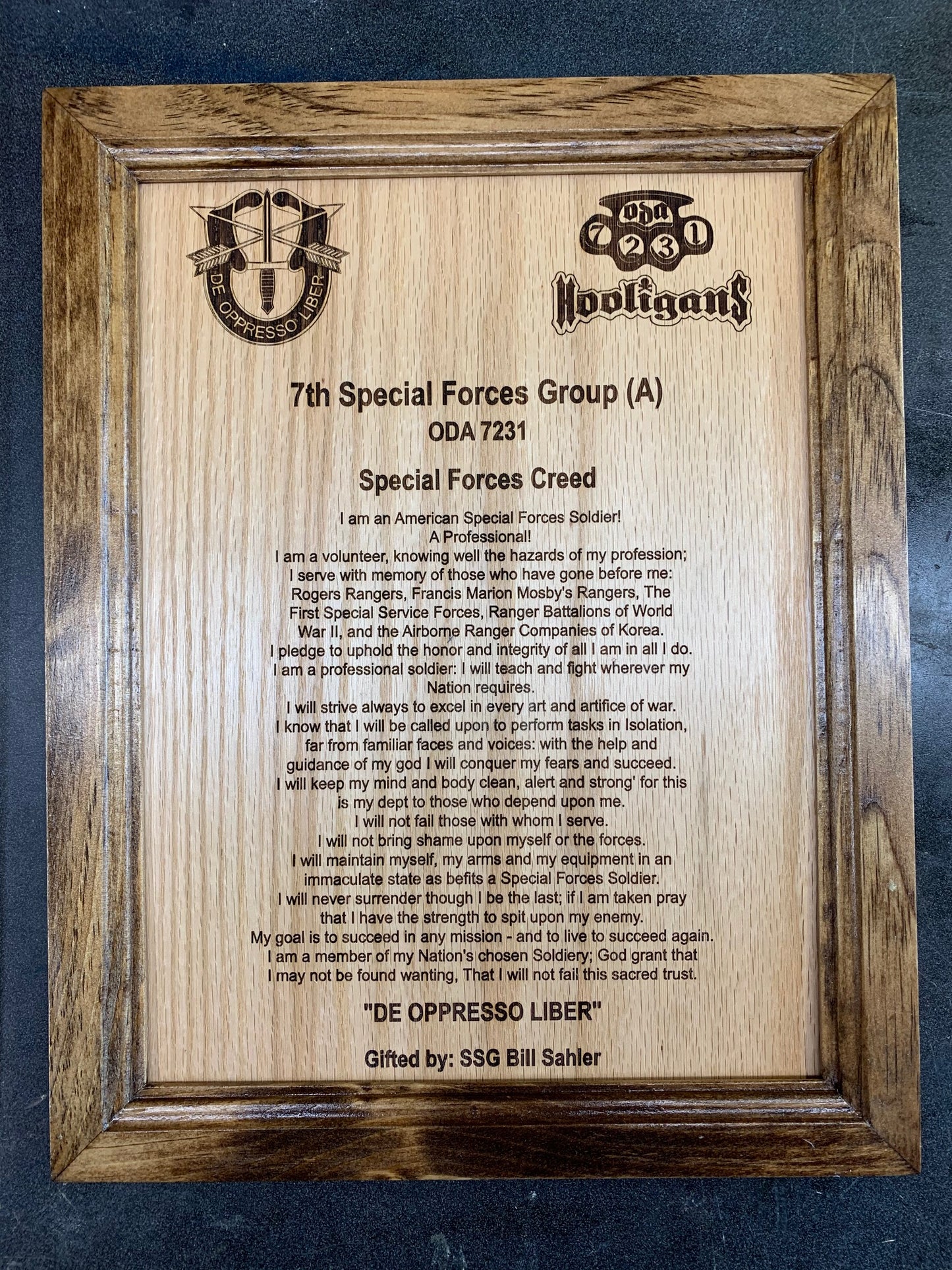 Military Speciality Plaques