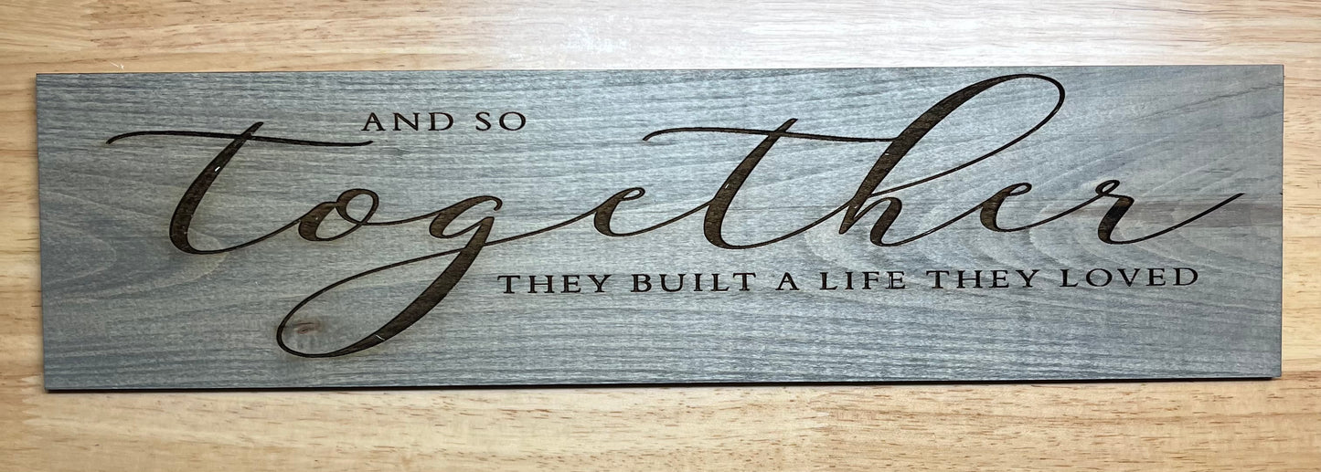 And So together they built a life they loved - Farmhouse
