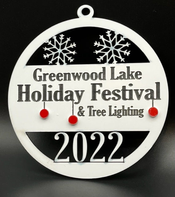 Official 2022 Greenwood Lake Holiday Festival Ornament