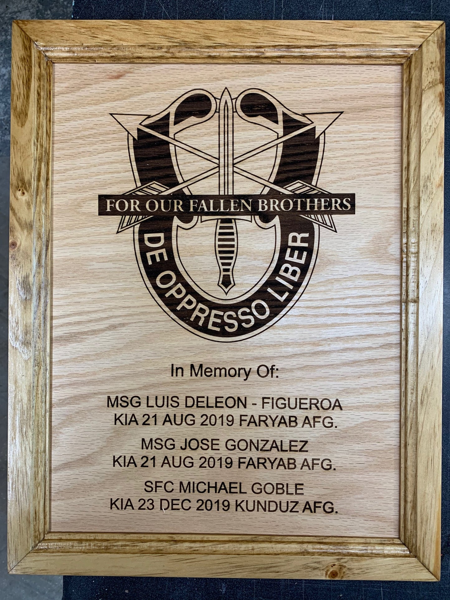 Military Speciality Plaques