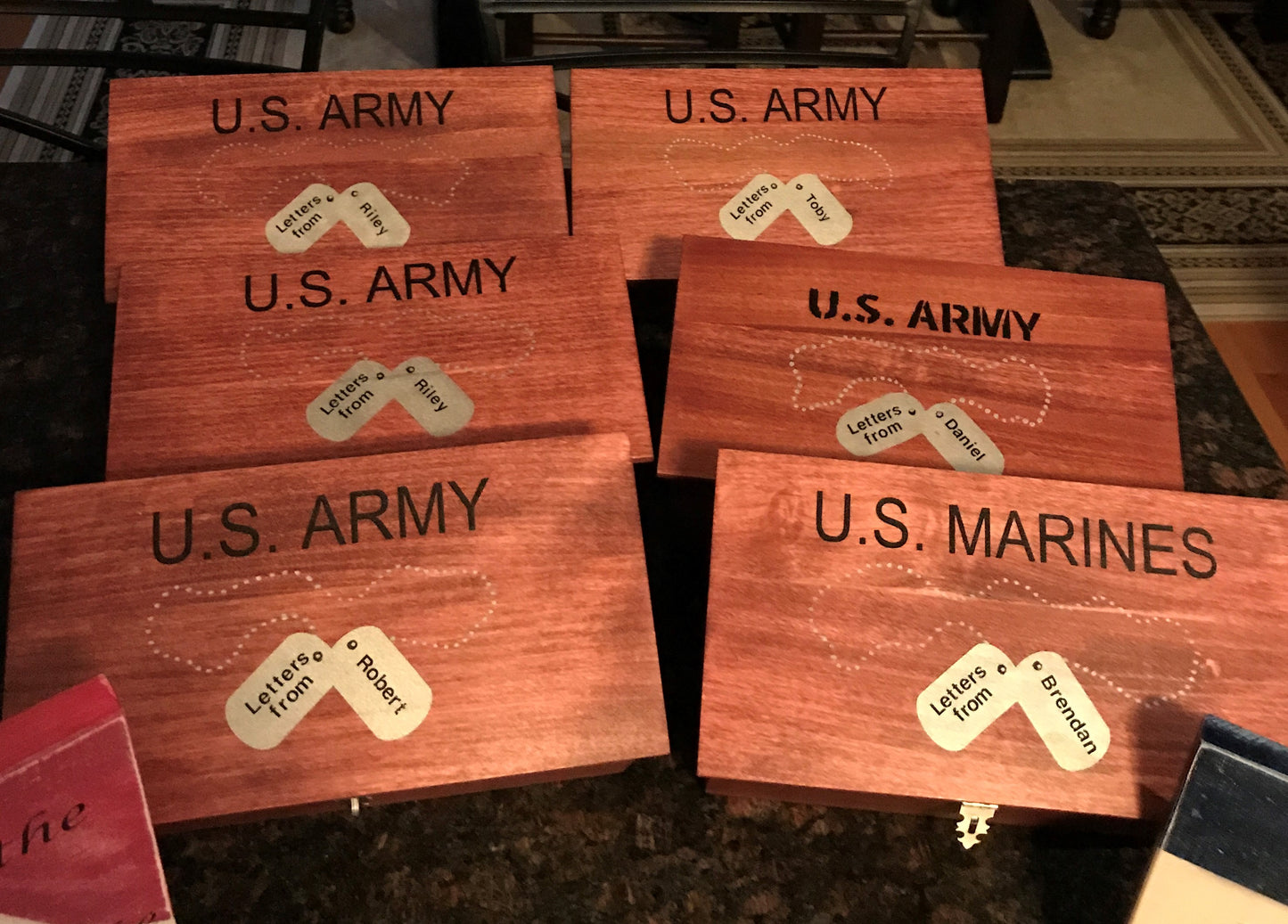 Military Letter Keepsake boxes