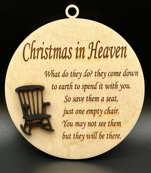 Christmas in Heaven 3" ornament